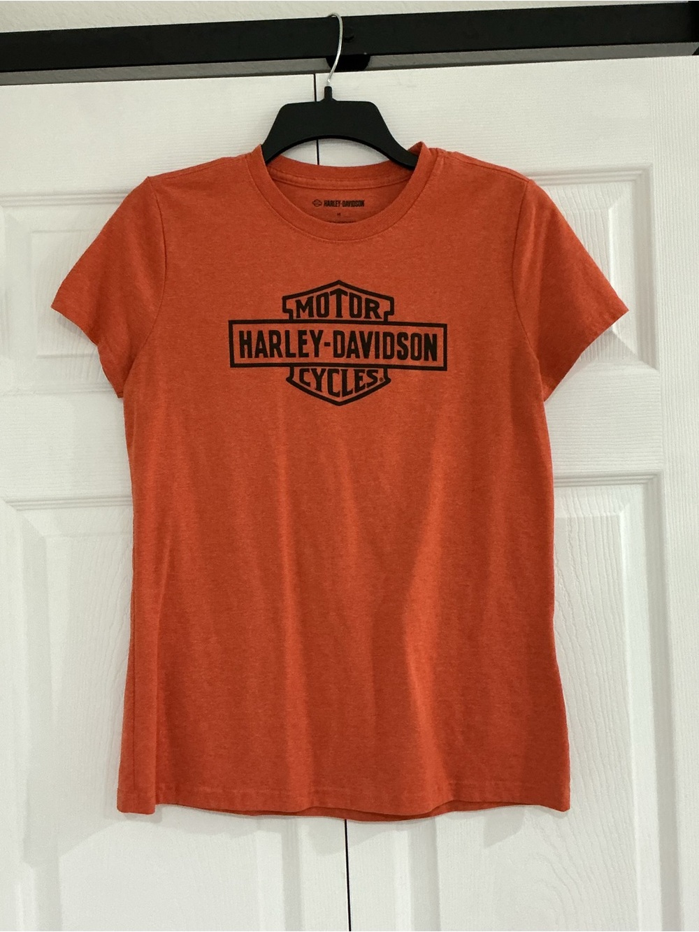 Harley-Davidson Women's Orange Short Sleeve Logo Tee
